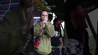 Evergreen MC  Nimbin Mardigrass 2024 Live Cypher Feat Shadow Coneheadz Zom B Prepper amp KMAY mc [upl. by Olwena]