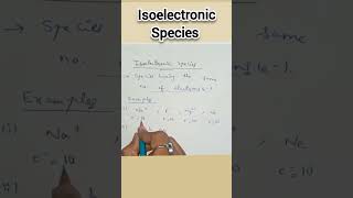 Isoelectronic Species boards science neet [upl. by Amelina]