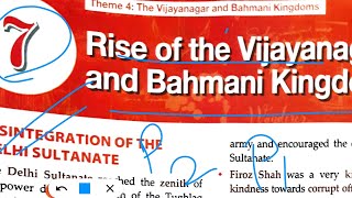 ICSE class 7 history chapter 7 Rise of the Vijaynagar and Bahmani Kingdoms [upl. by Kciregor]