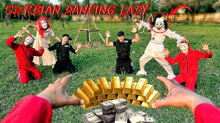 MONEY HEIST vs SERBIAN LADY DANCING ESCAPE IN REAL LIFE HORROR CHASE POV [upl. by Htaeh264]