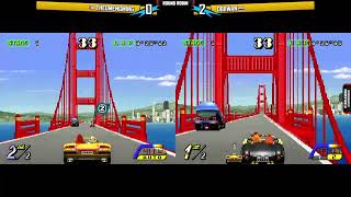 Outrunners Tournament Arcade RollbackRetroarch Netplay [upl. by Icrad]