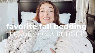 Favorite Fall Bedding  Amazon Target Bed Bath amp Beyond Lands End [upl. by Figueroa857]