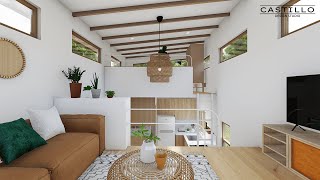 3x6 Unique Loft Type Tiny House Design  2 Bedroom [upl. by Pietje330]