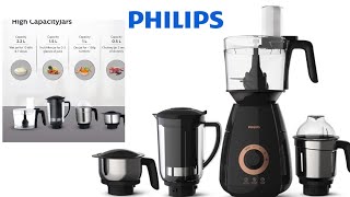 PHILIPS 3in1 750W Mixer Grinder  Juicer  Food Processor 4 Jars [upl. by Rambort]