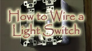 How to Wire a Double Gang Box Light Swtich [upl. by Wyly]