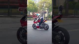 Moto girl ❤️🏍️ viral funny motovlog trending top motorcycle bikelover shorts superbike [upl. by Oderf]