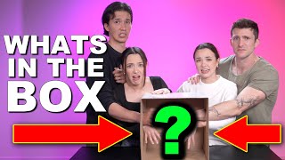 Couple VS Couple What’s In The Box Challenge  Merrell Twins [upl. by Shank]