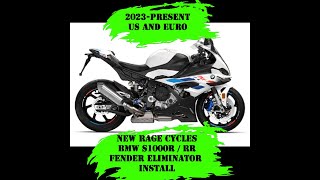 New Rage Cycles Installation Instructions 2023Present BMW S1000R  RR Fender Eliminator USEU [upl. by Aicnetroh123]