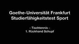 Tischtennis  Rückhand Schupf [upl. by Eiznyl]