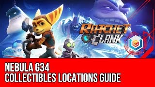 Ratchet amp Clank 2016 Nebula G34 Collectibles Locations Guide All HolocardsRaritaniumGold Bolts [upl. by Annahtur]