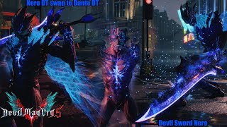 Devil May Cry 5  Devil Sword NeroampNero Devil Trigger swap to Dante MOD [upl. by Yesrej688]