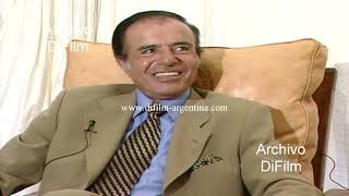 Mauro Viale hablando con el presidente Carlos Menem 1997 [upl. by Hunfredo]