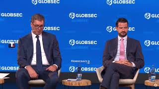 Vučić na globalno bezbednosnom forumu quotGLOBSEC 2024 quot u Pragu [upl. by Marie410]