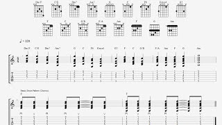 Video Killed the Radio Star The Buggles  Tutorial Cover Tab Guitar Chords [upl. by Libenson404]