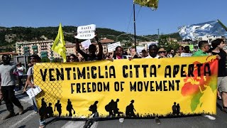 Viaggio a Ventimiglia la frontiera blindata per i migranti al confine tra Italia e Francia [upl. by Ardiedal]