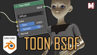 Toon BSDF  Toon Shader  Cycles  Blender 3D [upl. by Asirrom]