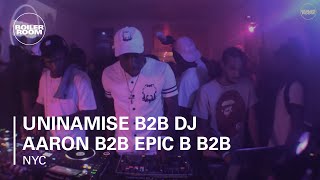 Uninamise b2b DJ Aaron b2b Epic B b2b Hitmakerchinx Boiler Room New York DJ Set [upl. by Heydon]