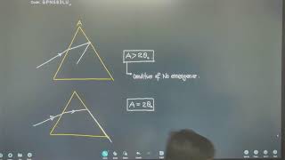 NEETIIT 2025 PHYSICS  RAY OPTICS  PRISM [upl. by Wildermuth580]