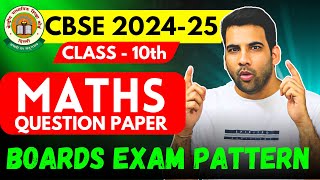 Board Exams Pattern Class 10 Maths  Chapter wise weightage  cbse class10 [upl. by Neyuq]