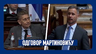 Skupština Srbije  Miroslav Aleksić  Odgovor Aleksandru Martinoviću [upl. by Eireva]