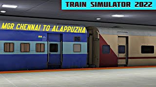 Onboard 22639MGR Chennai Alappuzha Express Full Journey Train Simulator [upl. by Inahpit]