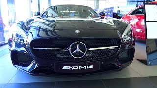 2016 MercedesAMG GT Обзор интерьер экстерьер двигатель [upl. by Esorbma]