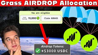 Grass Airdrop Allocation  DO THIS NOW [upl. by Nomelif533]