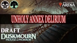 👻DSK Draft 12 Unholy Go With Golgari Delirium  Duskmourn  Traditional Draft  Mtg Arena [upl. by Edsel]