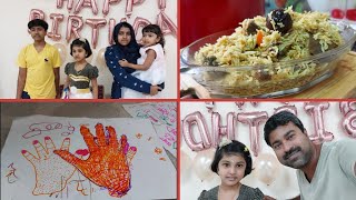 Ammukutty 5th Birthday CelebrationsArabian Madghut Rice Recipe [upl. by Baldridge368]