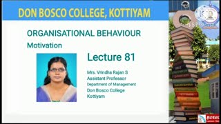 ORGANISATIONAL BEHAVIOUR LECTURE81HERZBERGS TWO FACTOR THEORY [upl. by Otila481]