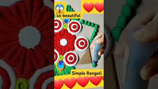 viralvideo howtomakerangolifordiwali art diwalidecoration rangoli 😱😱😱 [upl. by Auoz]