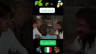 Learn Basic Italian with Famous Movie Scenes Easy Italian Phrases  Quanto costa How much is it [upl. by Eyar]