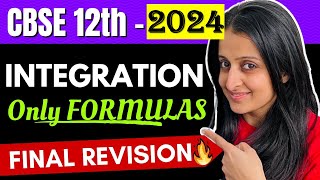 12th BOARDS INTEGRATION ONE SHOT FROM BASICS NCERT ONLY THEORY CBSE 12th MATH 2024 NEHA MAM [upl. by Martica]