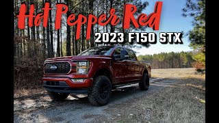 2023 F150 STX Walkaround Hot Pepper Red Metallic [upl. by Haroppiz]