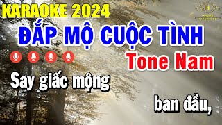 Đắp Mộ Cuộc Tình Karaoke Tone Nam  Dm  Nhạc Sống Rumba  Trọng Hiếu [upl. by Eeresed245]