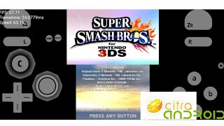 Citra Android  Tutorial to make most 3ds games work  Play Smash Bros 3ds on Android [upl. by Repip663]