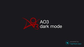 How to enable Archive of Our Own dark mode [upl. by Waers593]