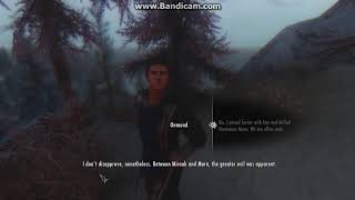 Skyrim mod Shezarrine Onmund recognizes Miraak Companion mod [upl. by Gnut190]