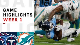 Titans vs Dolphins Week 1 Highlights  NFL 2018 [upl. by Eissehc]