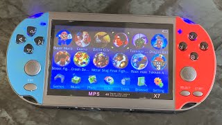 Handheld Gaming Console review MP5 X7 games review [upl. by Mulloy]