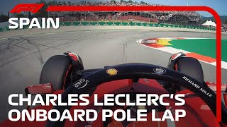 Charles Leclercs Pole Lap  2022 Spanish Grand Prix  Pirelli [upl. by Michella]