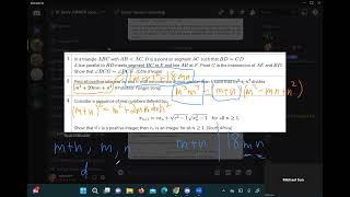 Quick Livesolve of number theory problem 2023 PAMO Q2 [upl. by Bonita]