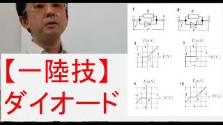 【一陸技】無線工学基礎 ダイオード 電流電圧の関係 [upl. by Nail]