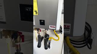 New tankless install tanklesswaterheater waterheater likeandsubscribe plumbingservices plumber [upl. by Alexandra]