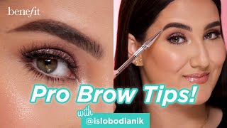 Pro Brow Tips Using Precisely My Brow Pencil  Featuring islobodianik [upl. by Engud]