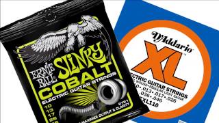 DAddario EXL110 vs Ernie Ball Slinky Cobalt 1046 [upl. by Etsyrk901]