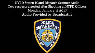 Intense full NYPD Staten Island Dispatch Scanner Audio Two suspects shoot at NYPD Officers [upl. by Mayfield407]