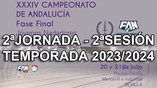 NATACIÓN  FASE FINAL CAMPEONATO DE ANDALUCÍA JÓVENES NADADORES  TEMPORADA 2324  DOMINGO MAÑANA [upl. by Oidiple50]