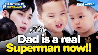 Dad is a real Superman now👨🏻‍🍼👶🏻The Return of SupermanEp4932  KBS WORLD TV 230910 [upl. by Tabbitha]