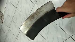 Monstrous bone chopper 2 centimetre thick spring steel [upl. by Gerrie960]